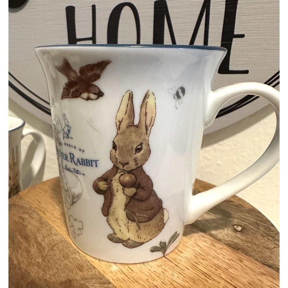 Beatrix Potter Peter RABBIT And Don't Get Into Mischief Coffee MUG New Teacup